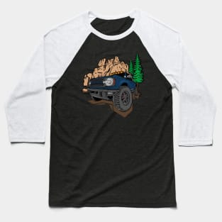 Ford Bronco Design - Dark Blue Baseball T-Shirt